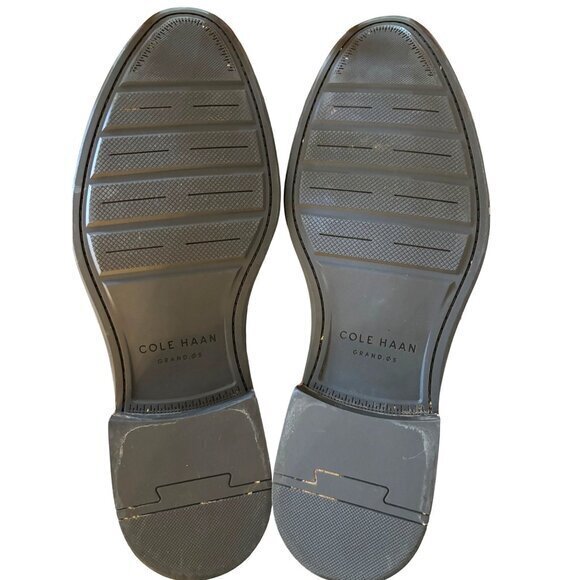 Cole Haan Grand Series Leather Wingtip Derby Brown British Dress Shoes 11.5 M - Picture 9 of 11